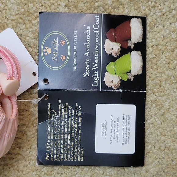 NEW Pet Life Pink Lightweight Adjustable Sporty Avalanche Coat - Picture 9 of 10